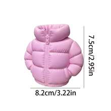 1pc Cute Down Jacket Shaped Desktop Pen Holder, Creative 3D Printed Novelty Desktop Storage Box, Suitable For Office, School, Home Office Supplies, Pen Organizer, Home Decor - Multicolor - View 8