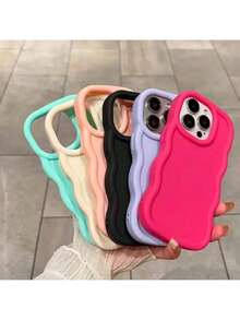 Set de 6 fundas de smartphone con diseño perforado liso, resistentes a golpes, compatibles con modelos 15/14/13/12/11, XS, XR, X, 7/8, Mini, Plus, Pro, Pro Max, a prueba de agua y resistentes a caídas y arañazos - Multicolor - Ver 38