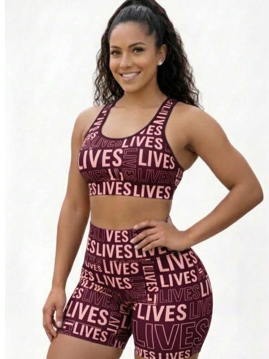 Premium Fitness Gym Set Lives Zero Transparency - Granate - Ver 1