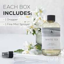 Aroma Country White Tea Diffuser Oil - Luxury Essential Oils for Diffuser Refill and Air Freshener Room Spray Long-Lasting Natural Home Fragrance and Hotel Scent for Diffusers and Machines 8.5 Fl Oz - Té blanco - Ver 6