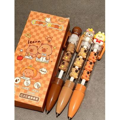 Assorted Color & Style Retractable Ballpoint Pen, High-Quality Creative Stationery Suitable For Students, Black Ink Ballpoint Pen, Office Signing Supplies, Suitable As Gifts For Students, Family, Friends And Colleagues, School Exam Supplies, Also Suitable For Valentine's Day, Birthday, Party And Back To School Season.