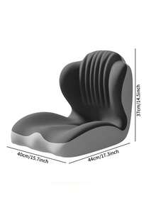 Shell Shaped Ergonomic Seat Cushion With Tailbone Pressure Relief Bionic Memory Seat For Long Hour Sitting Adults Breathable Office Workers Cushion To Improve Sitting Posture Desk Accessories Room Decor - Multicolor - View 11