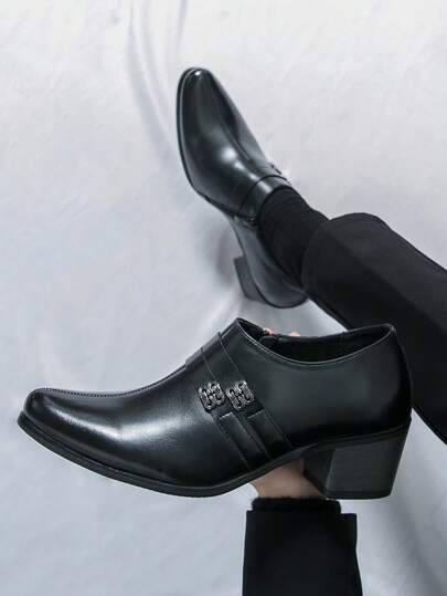 Black Loafers Formal Shoes, British Business Casual Slip-On Leather Shoes For Men, Breathable Young Hairstylist Formal Dress Shoes, Office Boss Shoes, Elegant Evening Dress Shoes, Comfortable Winter Casual Shoes, Classic Spring Business High Heels, Luxury Fashion Moccasins, Summer Party Gala Brand Shoes