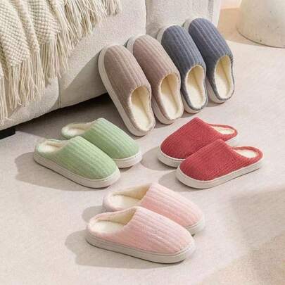 Pantufa Feminina Masculino Chinelo Peluciada Antiderrapante