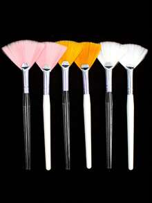 Bộ 5 cọ đắp mặt nạ hình quạt lông mềm, cọ phủ axit, dụng cụ chăm sóc da mỹ phẩm, thích hợp cho mặt nạ bùn. - Nhiều màu - Xem 10