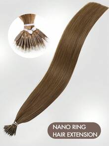 12-24 Inch Nano Ring Hair Extensions, Invisible Nano Tip Hair Extensions, Natural Looking Real Human Hair Extensions - S6 - View 5