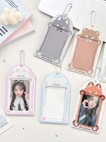 1 chiếc bao đựng thẻ PVC hình động vật lượn sóng 3 inch, bao đựng thẻ hình ngôi sao đuổi theo, bao đựng thẻ nhỏ, bao đựng thẻ ngẫu nhiên, bao đựng thẻ bảo vệ. - Nhiều màu - Xem 9