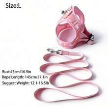 Pink Harness With Anchor Points, Suitable Kittens And Small Dogs. - Pink - View 7