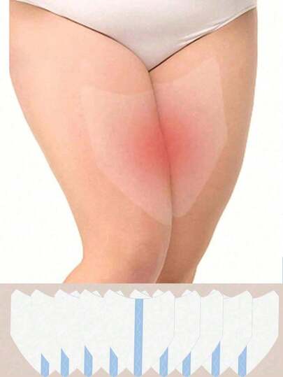 1/10/20/30 Çift Unisex Yazlık Sürtünmeyi Önleyici Uyluk Bandı, Rahat Uyum, Kadınların Uyluk ve Baldırlarını Korur, Bel Bandı/Yapışkan Rahat Koruma Sağlar