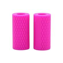 1 pieza/1 pieza Entrenador de fuerza de agarre Mancuerna Barra, Mango de barra gruesa apto para levantamiento de pesas y fitness, Almohadilla protectora de silicona antideslizante - Multicolor - Ver 11