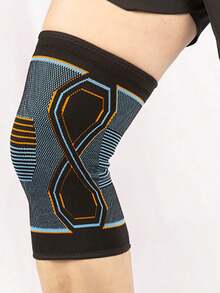 1 pieza Rodillera deportiva de compresión, elástica transpirable y antideslizante resistente al sudor para bádminton, ciclismo, senderismo, correr - Multicolor - Ver 10