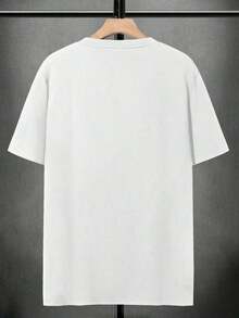 Men's NEOREFINED Oversized T-Shirt With Letter Print And Dropped Shoulders - 粉色 - 查看 3