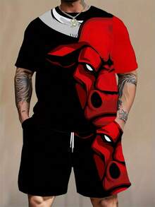 Men T-Shirt Co-Ords - Mixed Colors - View 12