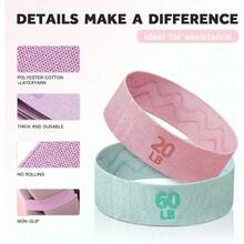 High Strength Polyester Resistance Bands - Multi-Level Elastic Fitness Bands, Suitable For Squats, Workouts And Various Sports - Portable And Space-Saving - 4 Resistance Levels, Customizable Training Intensity Based On Individual Needs. Applicable For Gym, Sports, Fitness, Home Workout, Pilates, Yoga, Etc. - Multicolor - View 7