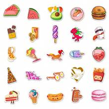 Bộ sticker graffiti chống thấm nước chủ đề thực phẩm, thích hợp dán lên ván trượt, bình nước, vali, sổ tay và album ảnh. - Nhiều màu - Xem 5