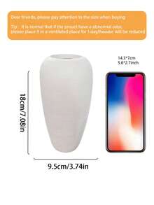 1 bình hoa trắng, bình trang trí nhà cửa cỡ lớn, bình trang trí để bàn hiện đại tối giản với họa tiết 3D, thích hợp cho phòng ngủ, phòng khách, bàn làm việc văn phòng, quà tặng gia đình, trang trí phòng dành cho nữ, bình hoa bằng nhựa. - Nhiều màu - Xem 11