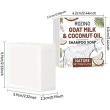 每7天洗一次头，熬夜不掉发，10合1山羊奶椰子油洗发皂，即刻抚平毛躁，防止断发，瞬间清爽控油，蓬松轻盈，不留残余，即刻滋润干枯分叉发梢，令稀疏头发更显浓密，滋养秀发，婚礼回礼，小礼物 - 洗髮水 - 查看 9