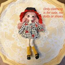 17厘米BJD娃娃服装套装，精致可爱时尚BJD娃娃服装套装，可更换配件，新年/圣诞节/生日礼物（仅含服装，不含娃娃和鞋子） - 彩色 - 查看 12