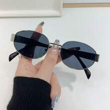 3pcs/2pairs/1pair Metal Frame Diamond-Shaped Fashion Glasses, 2pcs Matching Combination Glasses For Alternating Wear, Essential For Driving, Fishing, Cycling, Vacation, Suitable For Daily Use And Outdoor Activities, Great Birthday Gift - Multicolor - View 6