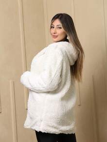 Women Winter Coats - Black - View 3