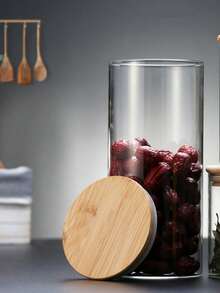 Frasco de vidrio borosilicato de alta calidad sellado para azúcar, crema, té, aperitivos, condimentos, decoración de mesa para bodas y festivales, cocina, regalo de Navidad, útiles escolares, granos de café con amplias aplicaciones en restaurantes, cocina, hotel, regalo de Navidad, útiles escolares - Multicolor - Ver 7