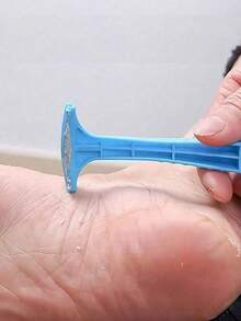 Dụng cụ chà chân đa năng, dụng cụ chăm sóc móng chân chuyên nghiệp, dễ dàng loại bỏ vết chai và da chết, giúp đôi chân mềm mại và mịn màng, có thể tái sử dụng cả khi ướt và khô, dụng cụ chăm sóc chân hàng ngày tiện lợi tại nhà, spa, salon và khi đi du lịch. - Màu xanh lam - Xem 3