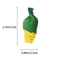 Corn Husk Parrot Chew Toy, Cute Corn Shaped Bird Beak Grinding Toy, Relieve Boredom, Suitable For Small Birds And Parrots - View 3