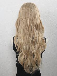 Tóc giả dài xoăn 24 inch bằng sợi tổng hợp, có băng đô tháo rời, chịu nhiệt, phù hợp cho phụ nữ. - Nhiều màu - Xem 6