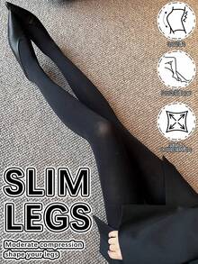 春季新款闪亮水晶丝袜，丝绒黑色紧身裤，高弹力塑身连裤袜（女士款） - 彩色 - 查看 8