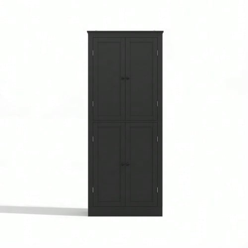 Kitchen Cabinet, Multifunctional Tall Cabinet, Sideboard With Two Shelf Doors, Storage Compartments And Internal Drawer, 182 * 40 * 75, Suitable For Kitchen, Dining Room And Living Room.