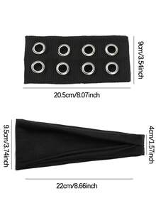 1/2pcs Retro Metal Hoop Wide Headband, European And American Street Style Punk Rock Fashion Hair Accessories Summer Outfits Summer Beach Hair Bands - Multicolor - View 2