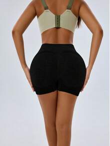 5-Pack Women's High-Waisted Hip-Lifting Sports Shorts, Quick-Drying Seamless Anti-Rolling Yoga Pants, Tummy-Shaping Honey-Hip Tights, Nude Stretch, Seamless Fitness Suits For Running To Prevent Exposure - 混合色A - 查看 6