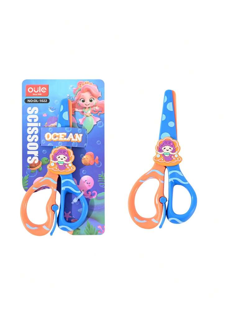 Children's Paper Cutting Scissors, Fun Paper Cutting Crafts, Includes A Pair Of Plastic Paper Cutting Scissors, Suitable For Art Classes And DIY Crafts. - Multicolor - View 9