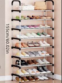 1pc Adjustable Multi-Tier Metal & Plastic Shoe Rack - Freestanding Shoe Organizer Suitable For Entryway, Hallway, Bedroom, Living Room - Easy Assembly, Space-Saving Design, Fits Various Room Types, Christmas, Winter - Multicolor - View 12