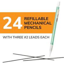 0.7mm Medium Point Mechanical Pencils With Erasers, 24-Pack School Supplies For Students And Office Use - 1 - View 3
