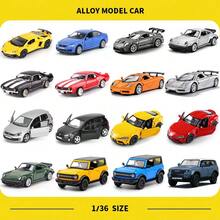 Burago 正品保时捷 911GT3RS、雪佛兰 Camaro、丰田、大众高尔夫 GTI、宾利欧陆 GT、日产 GT-R、迈凯伦 F1、福特野马、宝马 M5、兰博基尼 Aventador、合金玩具车、压铸模型车、逼真赛车、玩具车收藏、男孩礼物 - 彩色 - 查看 1