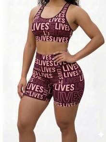 Premium Fitness Gym Set Lives Zero Transparency - Granate - Ver 2