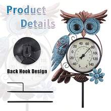 KIDD Outdoor Thermeter 42 Inch Metal  Garden Stake Ouide  Thermeter For Pa Yard And Garden - Cọc cú - Xem 3