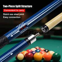 Deep Blue Hand-Wrapped Pool Cue 13mm Pro Tip Stable Hit Stylish Design - Blue - View 2