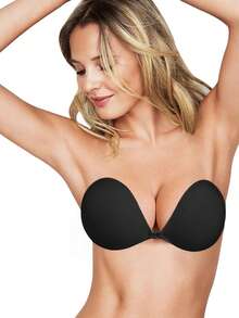 4pcs Strapless Invisible Bras, Suitable For Women's Backless Dresses, Summer Outfits, Vacation Essentials, Reusable - Multicolor - View 11