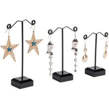 1pc Jewelry Organizer - Multi-Function Necklace Hook, Vertical Display Stand, Durable Metal Design, Essential For Fashion Enthusiasts, Jewelry Tower, Recommended Easter Gift - Black - View 2