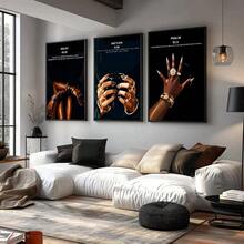 1/3pcs Set Unframed Bible Verse Scripture Canvas Poster African Woman Christian Quote Urban Wall Art Print Luxury Art Painting For Apartment,Living Room,Bedroom,Modern Home Decoration - A - View 3