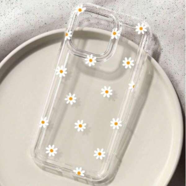 Daisy Pattern Waterproof Shockproof Scratch-Resistant Phone Case For IPhone 16/11/12/13/14/15/15Pro/15 Plus/15 ProMax/7Plus/8Plus/X/Xs Max/Xr/11Pro/12Pro/13Pro/14Pro/12mini/13mini/11ProMax/12ProMax/13ProMax/14ProMax/14Plus/6/6s/6Plus/7/8/16Pro/16Plus/16ProMax/SE And Galaxy/A54/A14/A12/A13/A15/A32/A33/A24/A52S/S20/S21/S22/S23/S24/S23Plus/S24Ultra/S25/A15/A33/A23