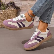 FZY Spring And Summer New Women's Sports Shoes, Lightweight And Breathable Outdoor Running Shoes, Suitable For Big-Sized Ladies' Flat Shoes - 紫色 - 查看 4