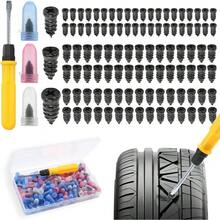 摩托车轮胎修理工具套装，包括螺丝刀和真空轮胎工具 - 多色 - 查看 1