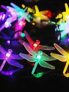 1 conjunto de luzes solares em formato de borboleta, com LEDs 3D em formato de borboleta, iluminação com gradiente multicolorido, à prova d'água, ideal para decoração de jardins, feriados, casamentos, acampamentos e festas. - Multicolorido - Ver 13