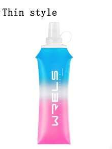 WRELS 1/2件漸層時尚便攜可折疊輕量軟水瓶，150/250ml/500ml可選，適合跑步、徒步與騎行 - 彩色 - 查看 19