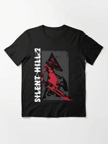 Red Pyramid Thing Essential T-Shirt - Black - View 1