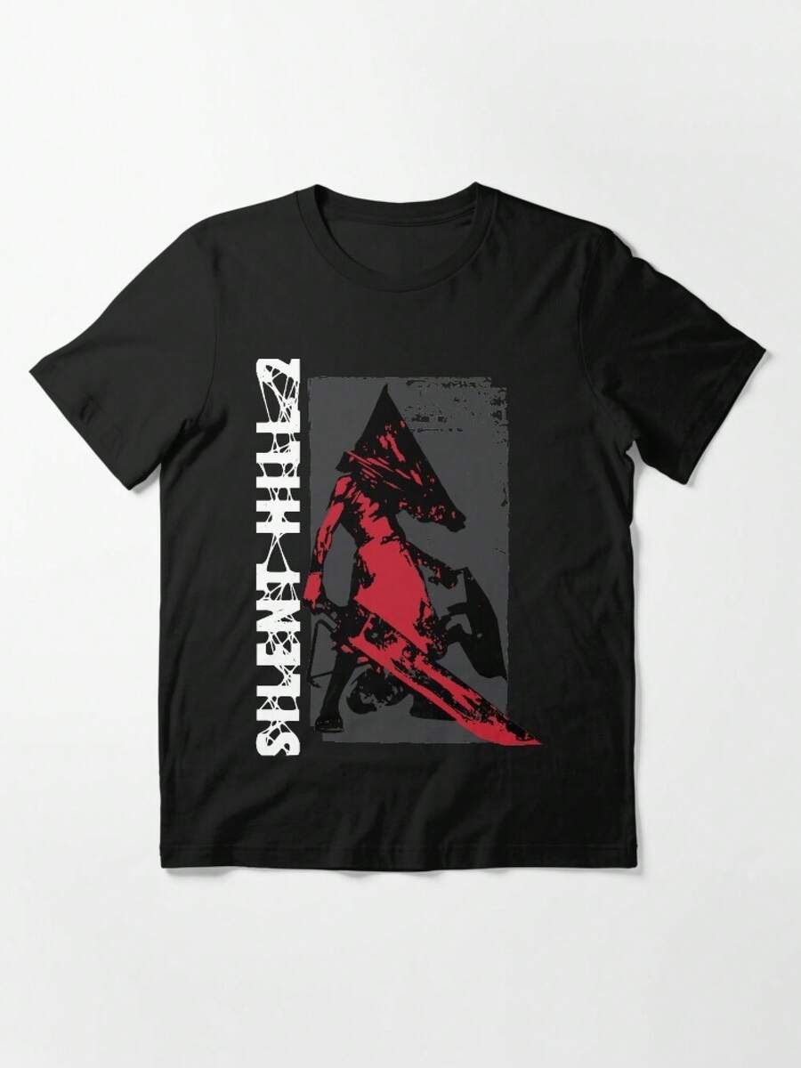 Red Pyramid Thing Essential T-Shirt - Black - View 1