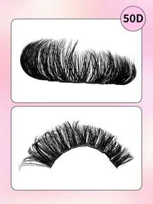 200片独立卷曲睫毛簇，高容量50D超卷，8-16mm DIY卷曲睫毛簇，外观自然，却又超级浓密、纤细、超柔软、超轻盈，可重复使用的分段式假睫毛，睫毛嫁接套装，适用于： - C - 查看 2